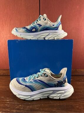 Hoka Clifton Edge Geometric White Women’s Running Shoes Size US 8,5 |1122570DBBF